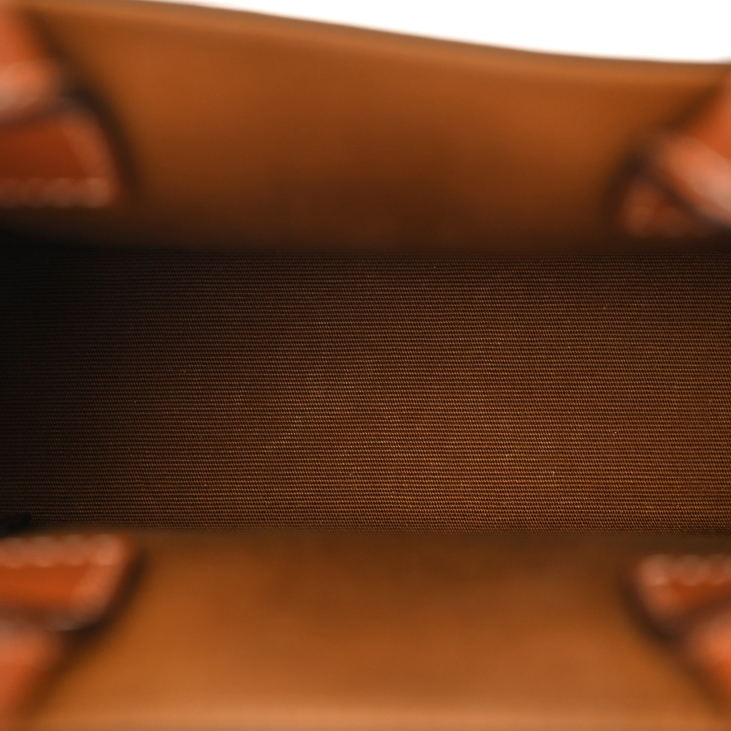 Triomphe Canvas Calfskin Mini Vertical Cabas Tan