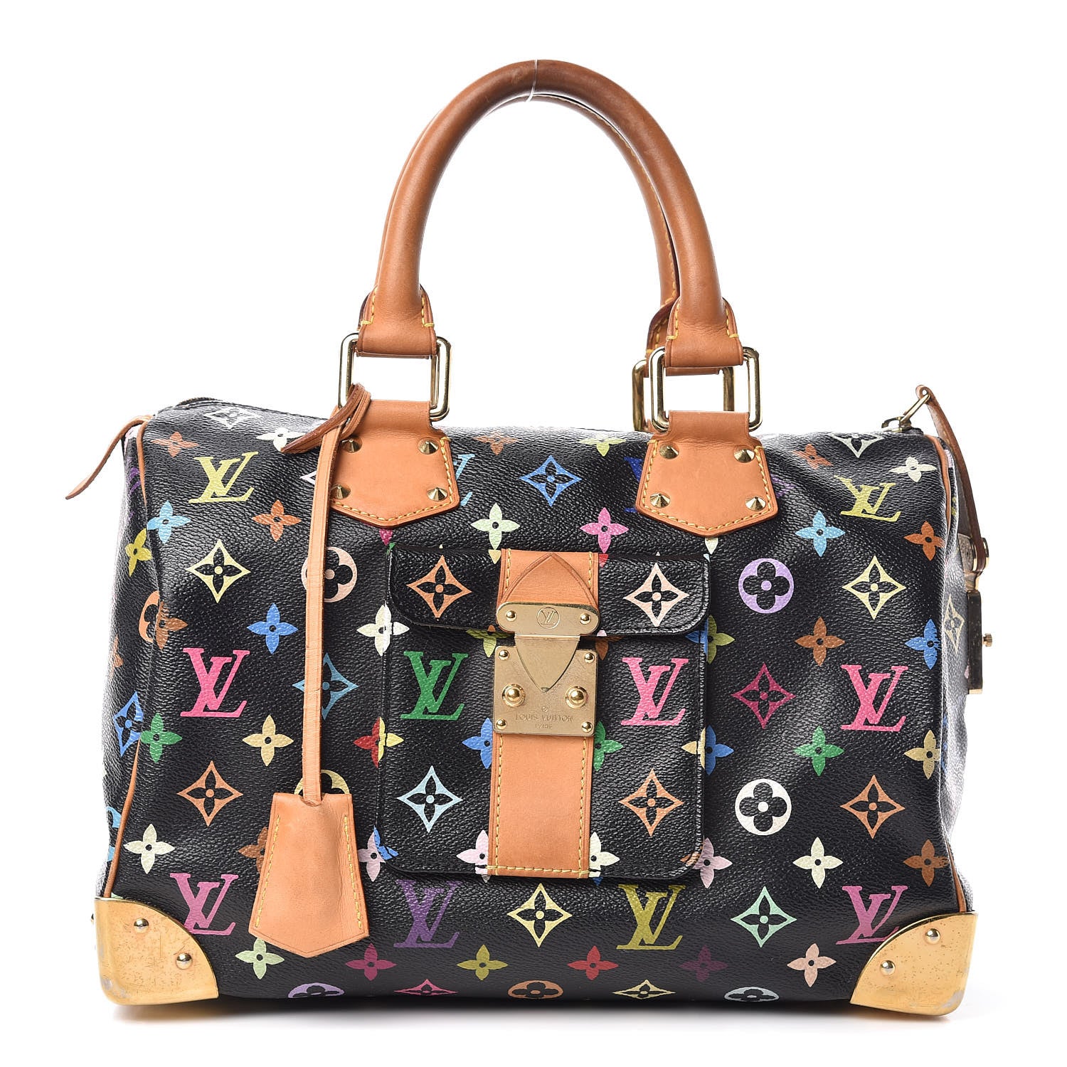 Louis Vuitton Monogram Multicolor Speedy 30 Black 1 of 16