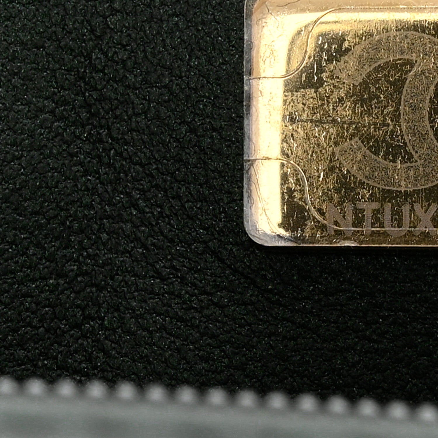 Chanel Iridescent Lambskin Quilted Mini Top Handle Rectangular Flap Dark Green 7 of 10