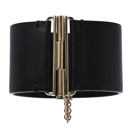Chanel Calfskin CC Wide Cuff M Black 3 of 5