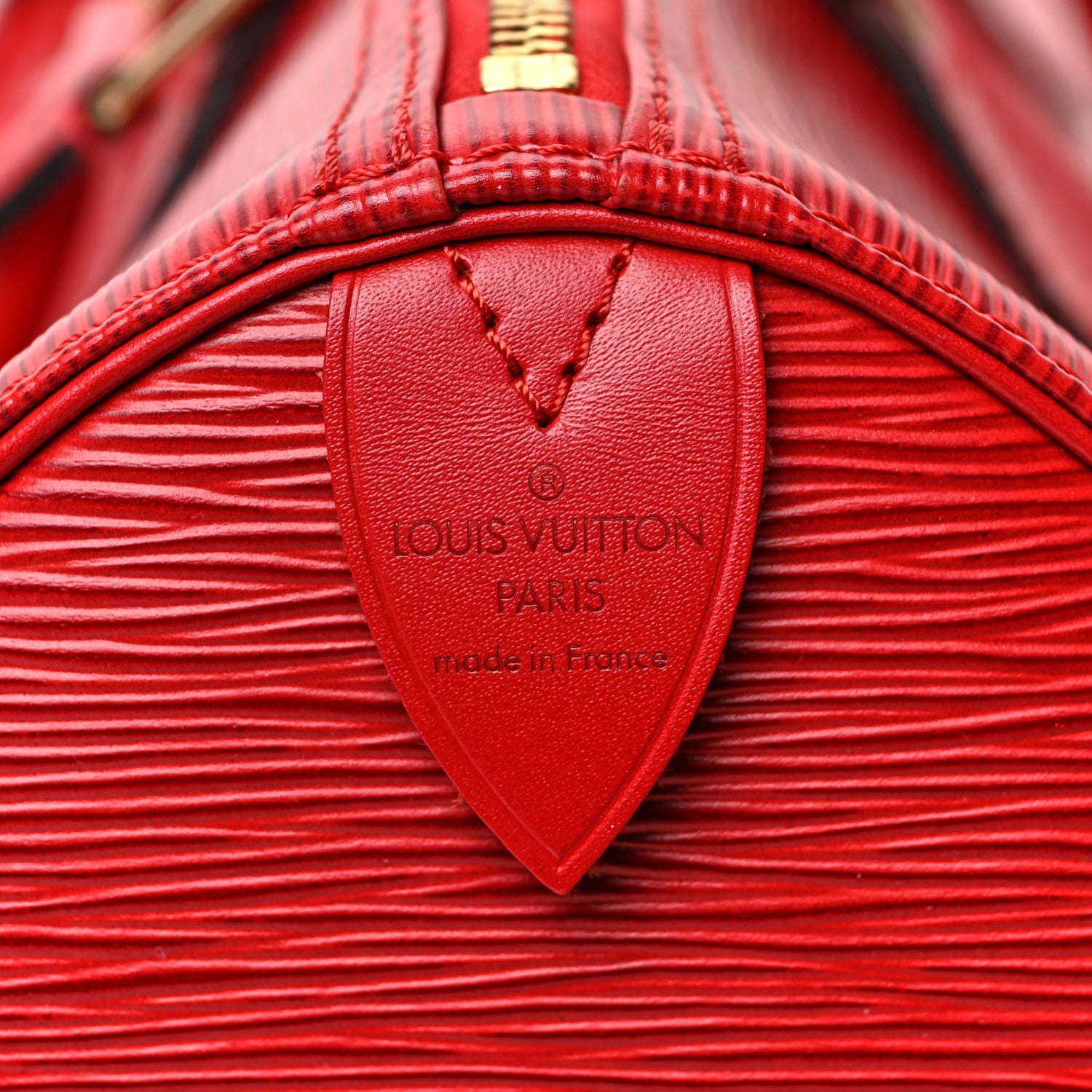 Louis Vuitton Epi Speedy 35 Castillan Red 6 of 9