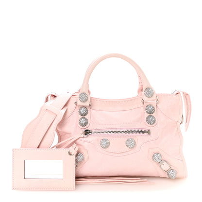 Balenciaga Agneau Arena Giant Rhinestone Hardware Small Le City Petal Pink 2 of 11