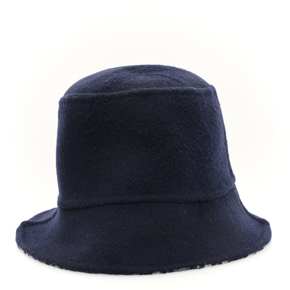 Christian Dior Wool Oblique Jacquard Bucket Hat Blue 3 of 8