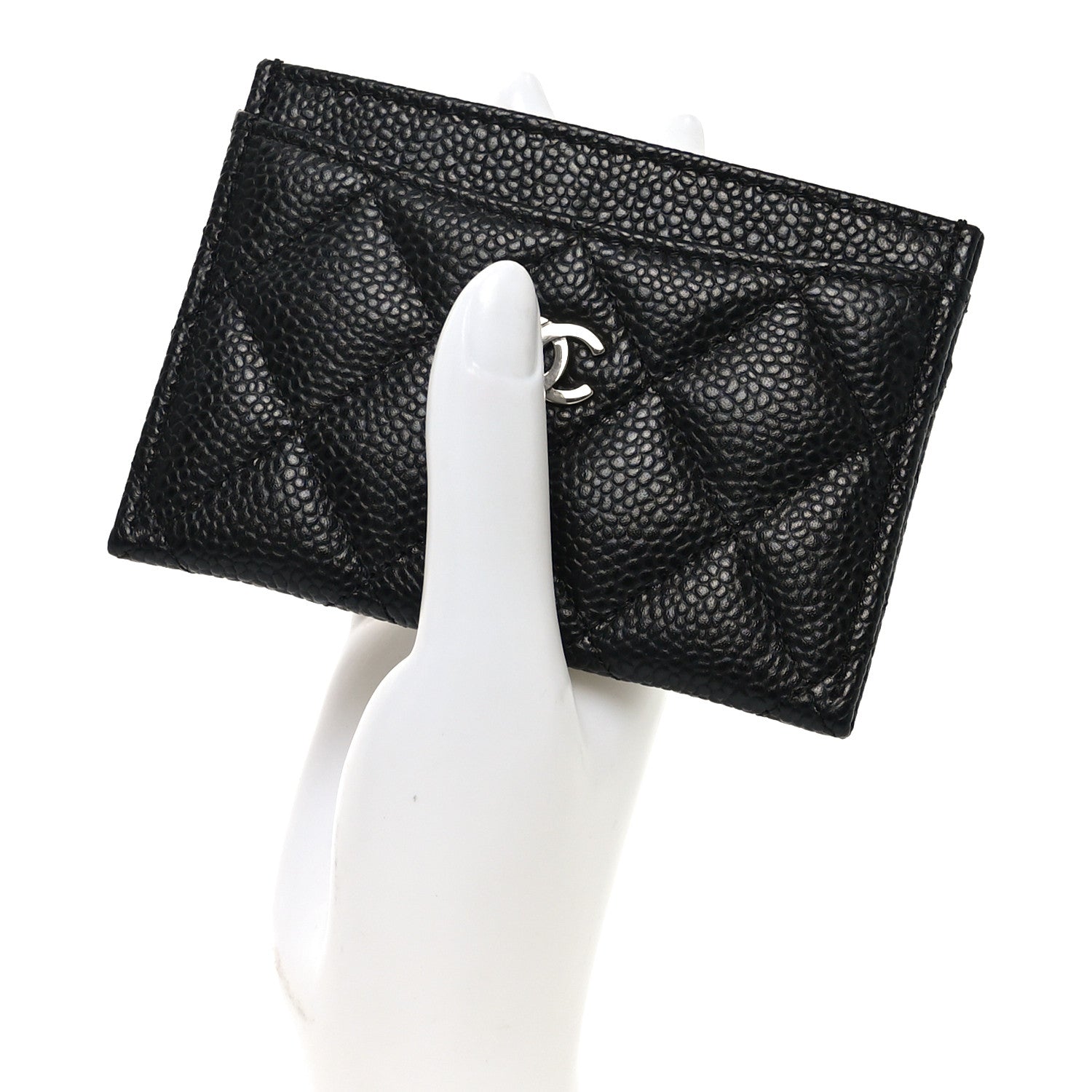 Chanel Caviar Quilted Card Holder Black 2 of 9