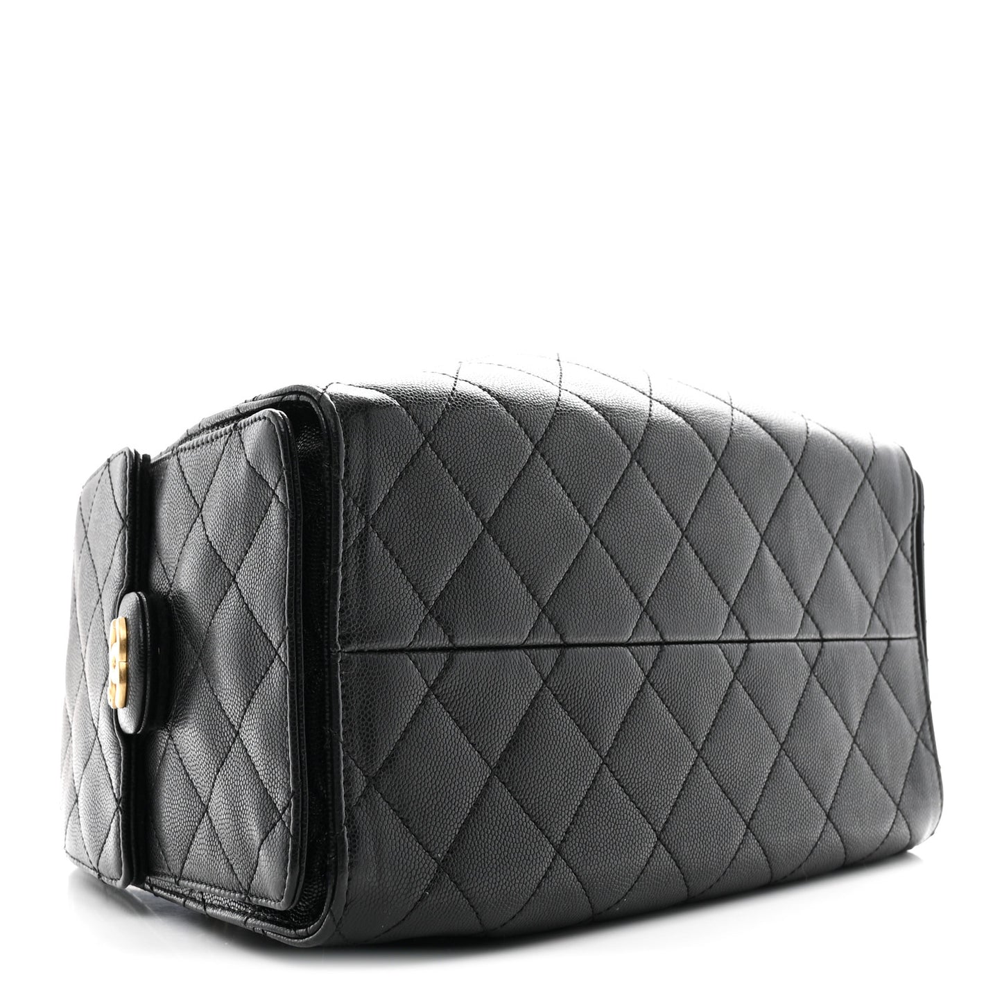 Caviar Quilted Small Chanel 25 Handbag Black