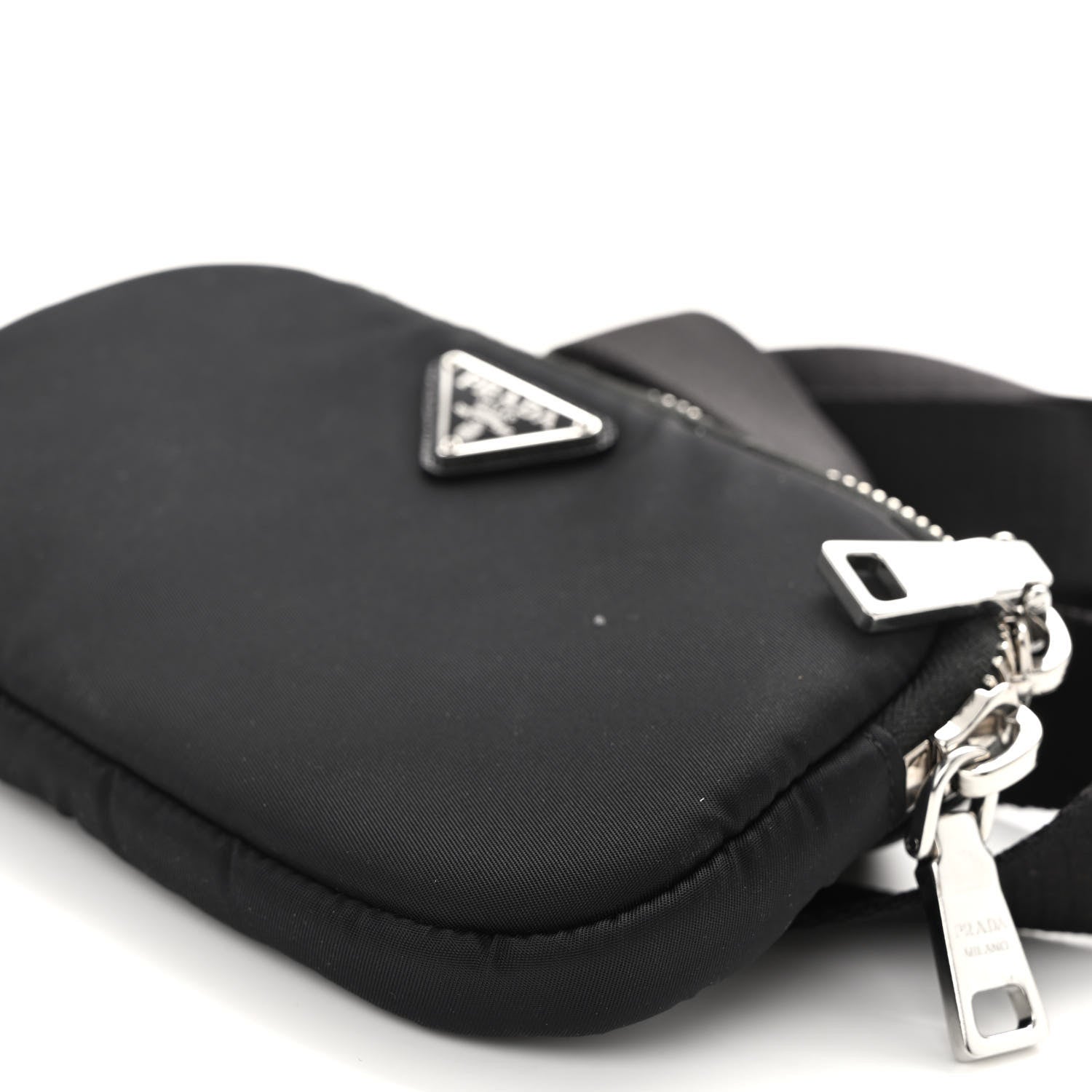Prada Nylon Saffiano Belt Bag Black 10 of 10