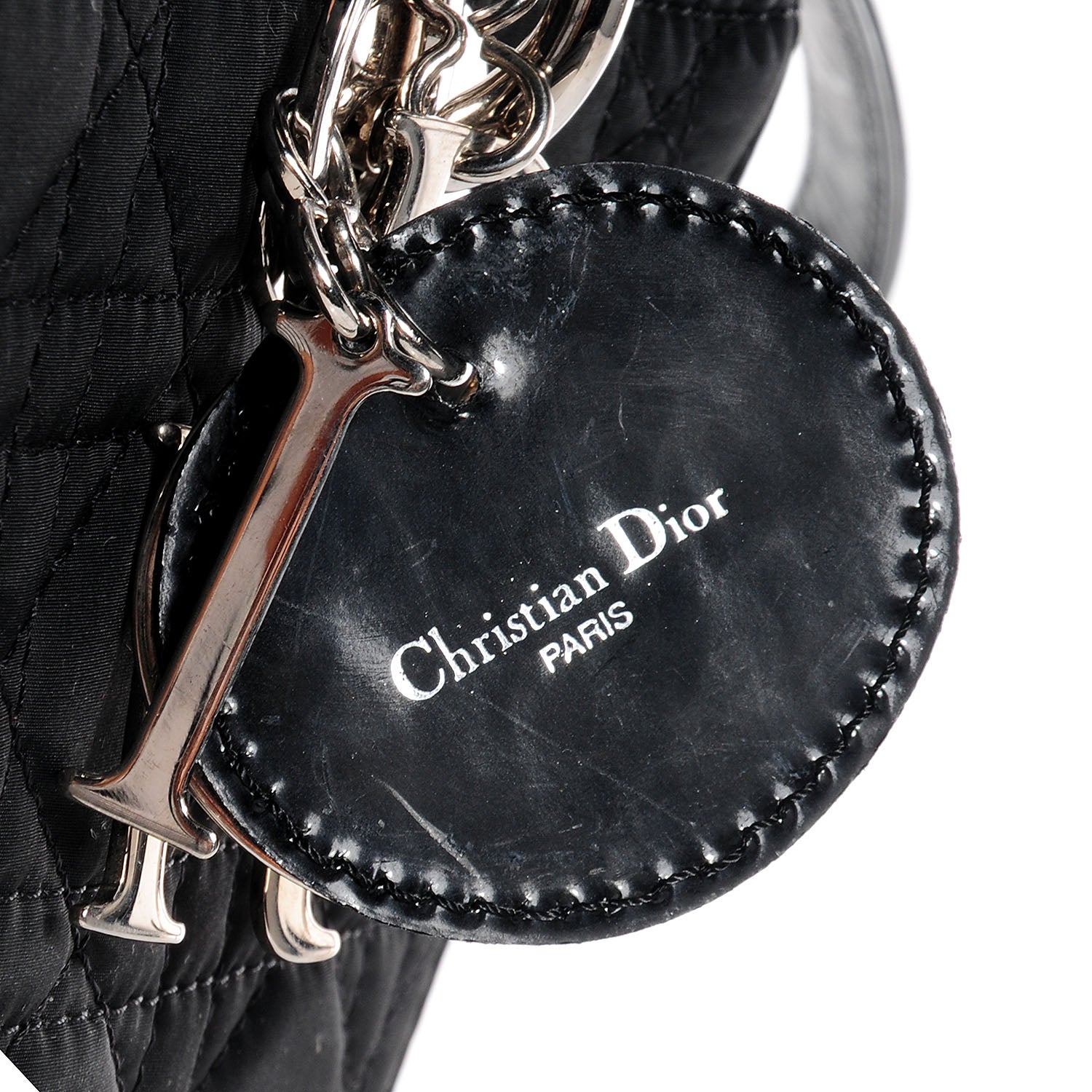 Christian Dior Nylon Cannage Medium Lady Dior Black 6 of 9