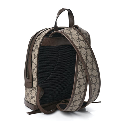 Gucci X DISNEY GG Supreme Monogram Donald Duck Small Interlocking G Dome Backpack Beige Multicolor New Acero 3 of 9