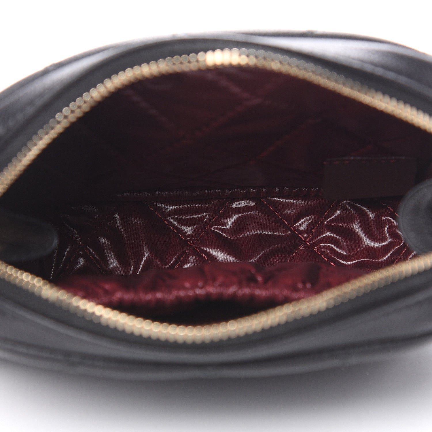 Chanel Caviar Quilted Small Curvy Pouch Cosmetic Case Black 5 of 8