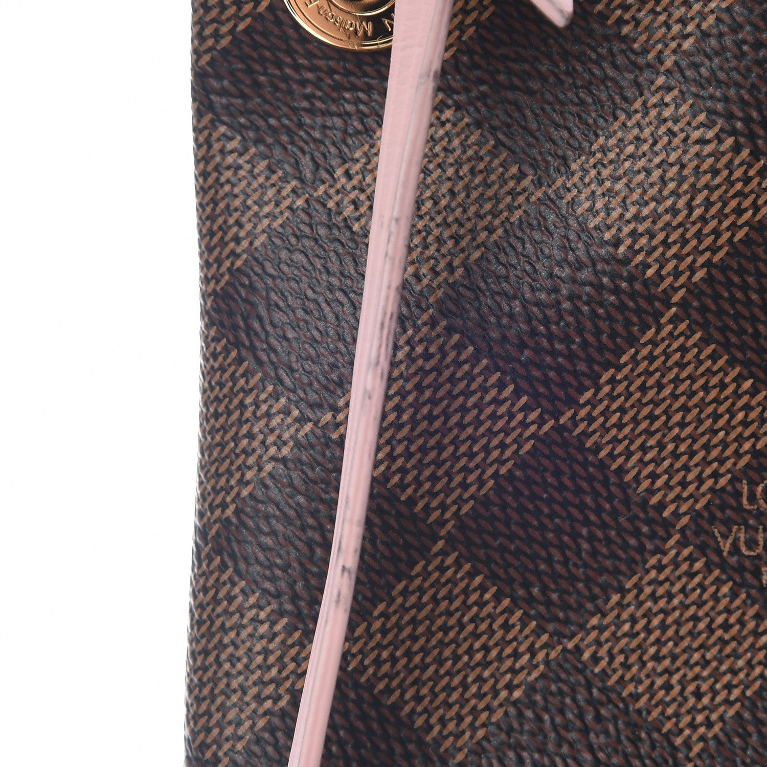 Louis Vuitton Damier Ebene Caissa Hobo Rose Ballerine 10 of 18