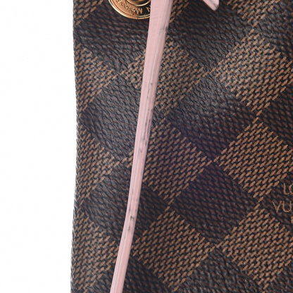 Louis Vuitton Damier Ebene Caissa Hobo Rose Ballerine 10 of 18