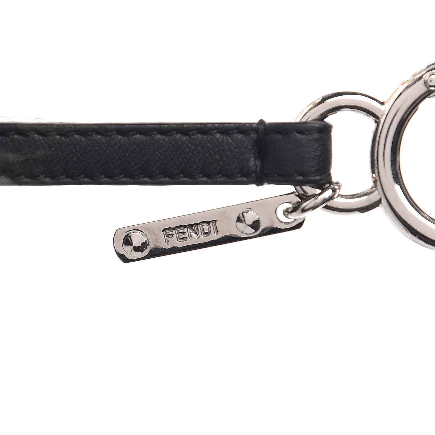Fendi Mink Fox Fur Dad Wonders Bag Charm Black Multicolor 3 of 6