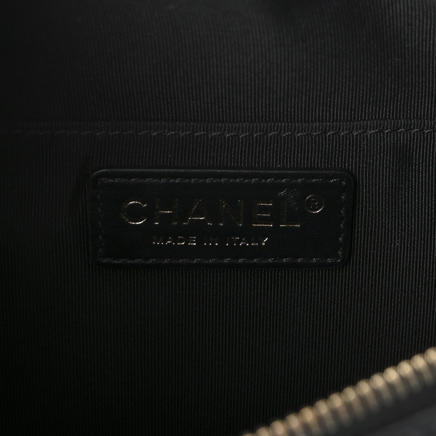 Lambskin Quilted Waist Bag Fanny Pack Black
