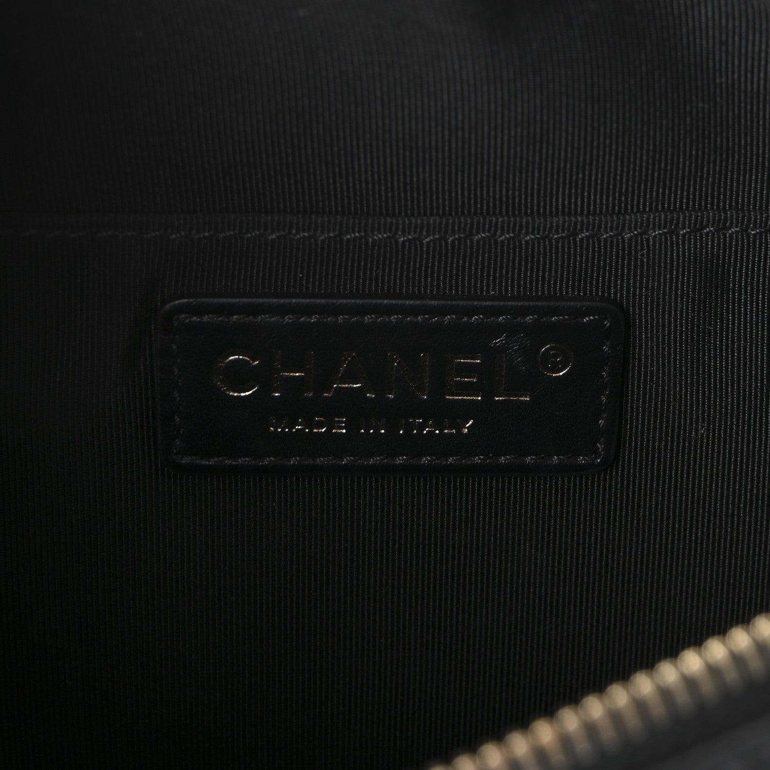 Chanel Lambskin Quilted Waist Bag Fanny Pack Black 6 of 10