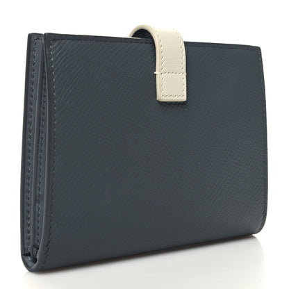 Celine Grained Calfskin Medium Multifunction Strap Wallet Grey Chalk 3 of 11