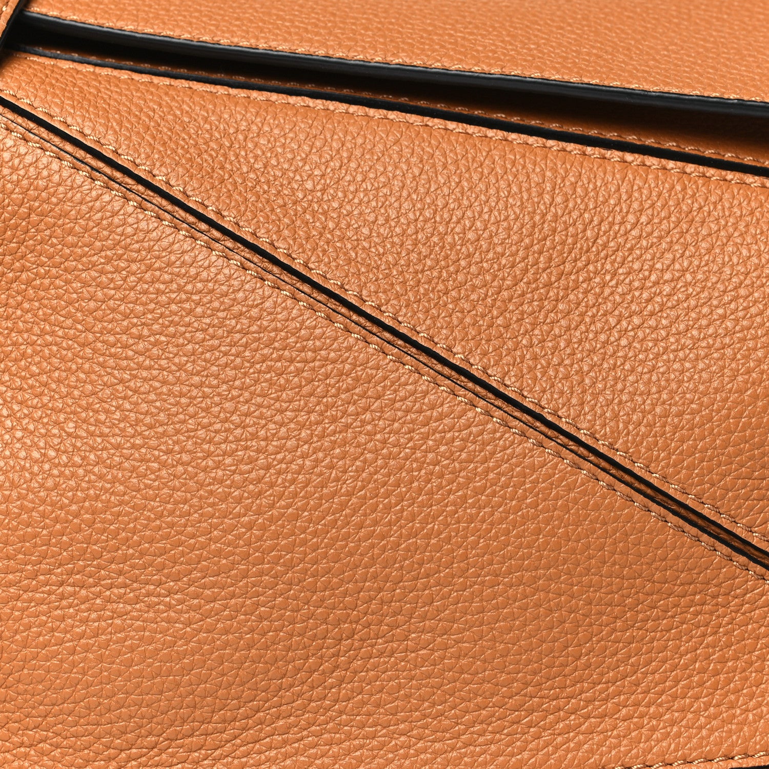 Loewe Grained Calfskin Small Puzzle Bag Tan 7 of 9