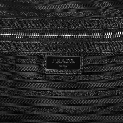 Prada Tessuto Nylon Saffiano Trolley Luggage Black 7 of 21