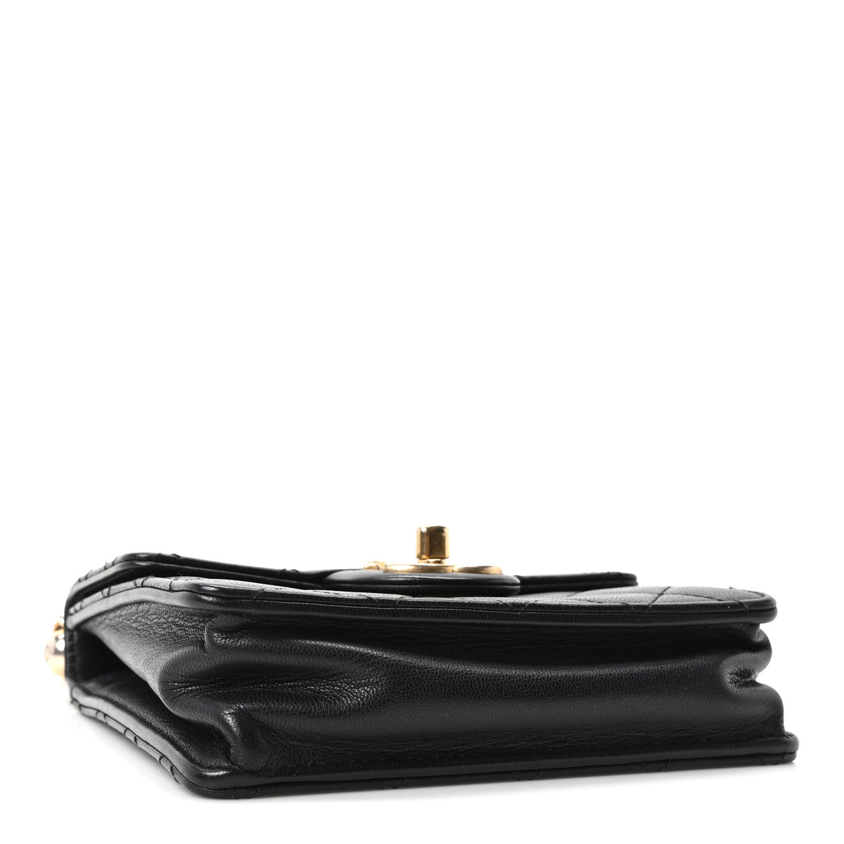 Chanel Lambskin Quilted Chic Pearls Flap Black 4 of 10