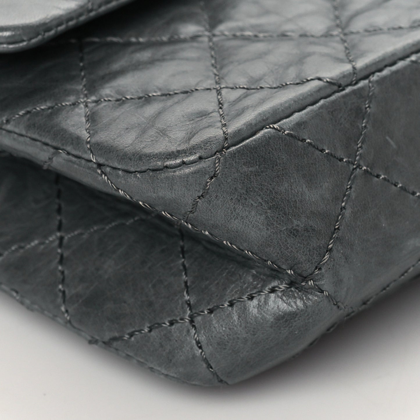 Aged Calfskin Quilted 50th Anniversary 2.55 Reissue 225 Flap Grey