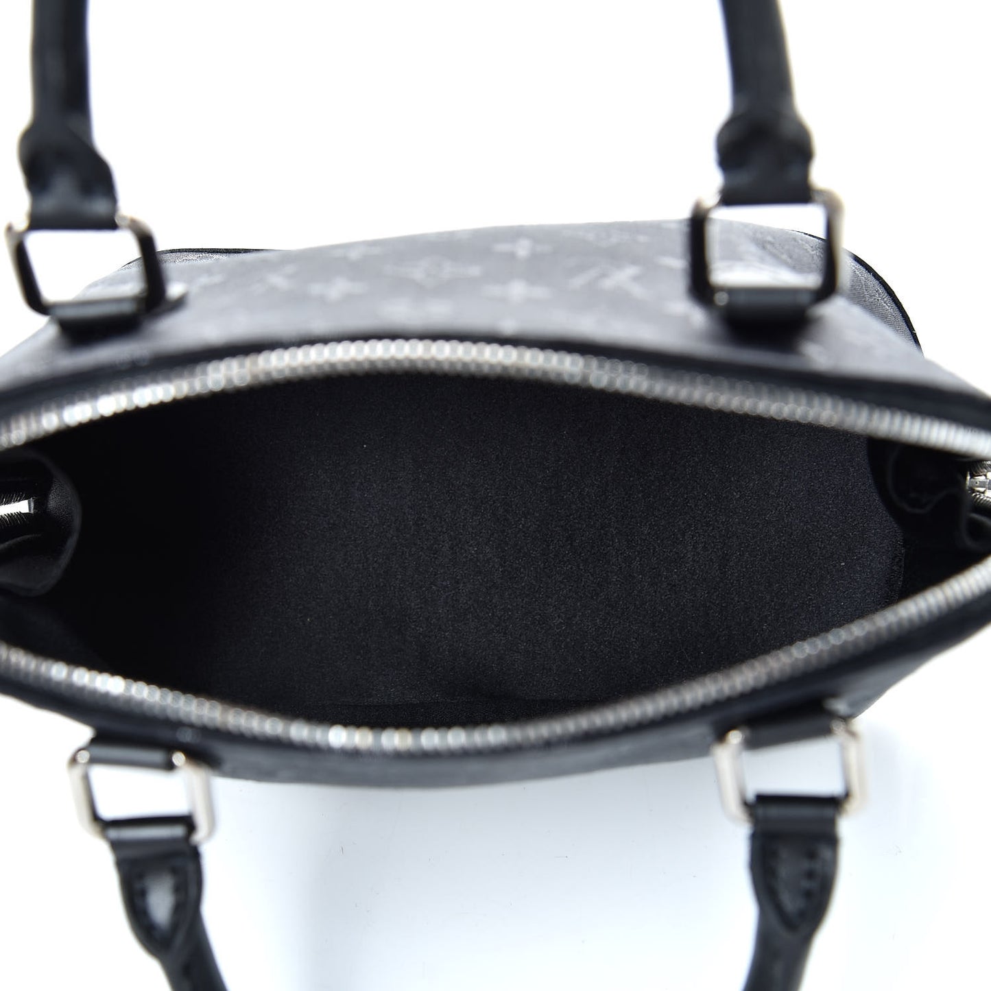 Satin Monogram Little Alma Black