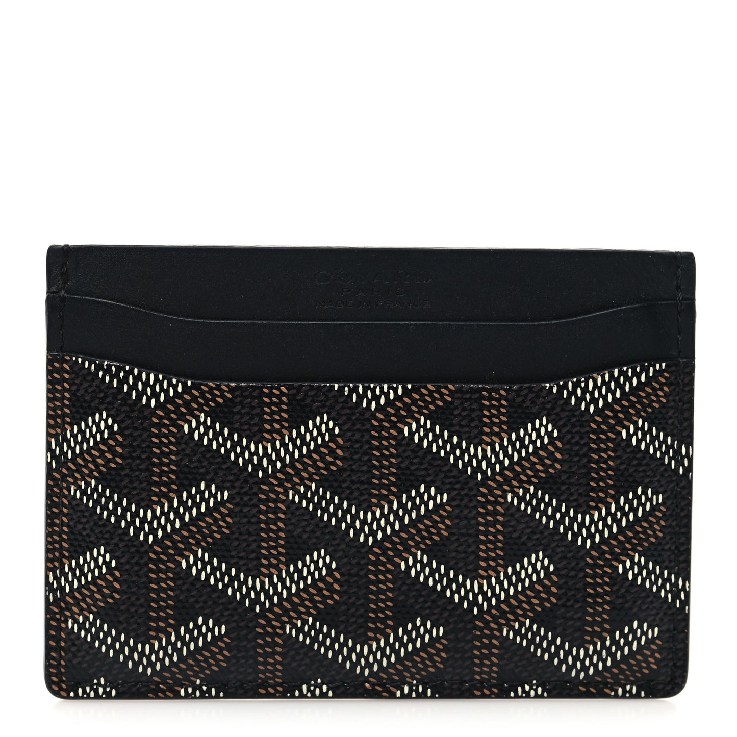 Goyardine Saint Sulpice Card Holder Black