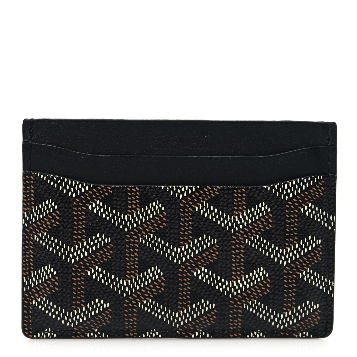 Goyard Goyardine Saint Sulpice Card Holder Black 1 of 7