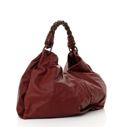 Bottega Veneta Nappa Intrecciato Snakeskin Aquilone Fortune Cookie Hobo 3 of 12