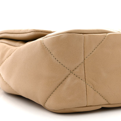 Chanel Lambskin Quilted Medium Chanel 19 Flap Dark Beige 9 of 11