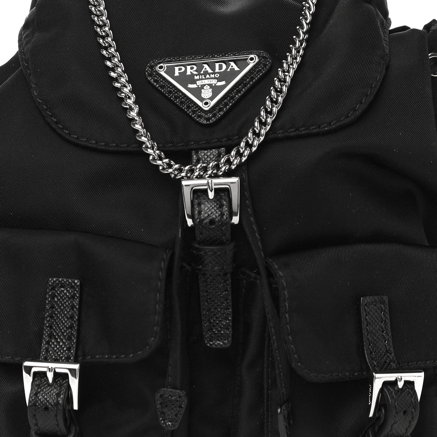 Prada Nylon Vela Mini Crossbody Backpack Black 9 of 11