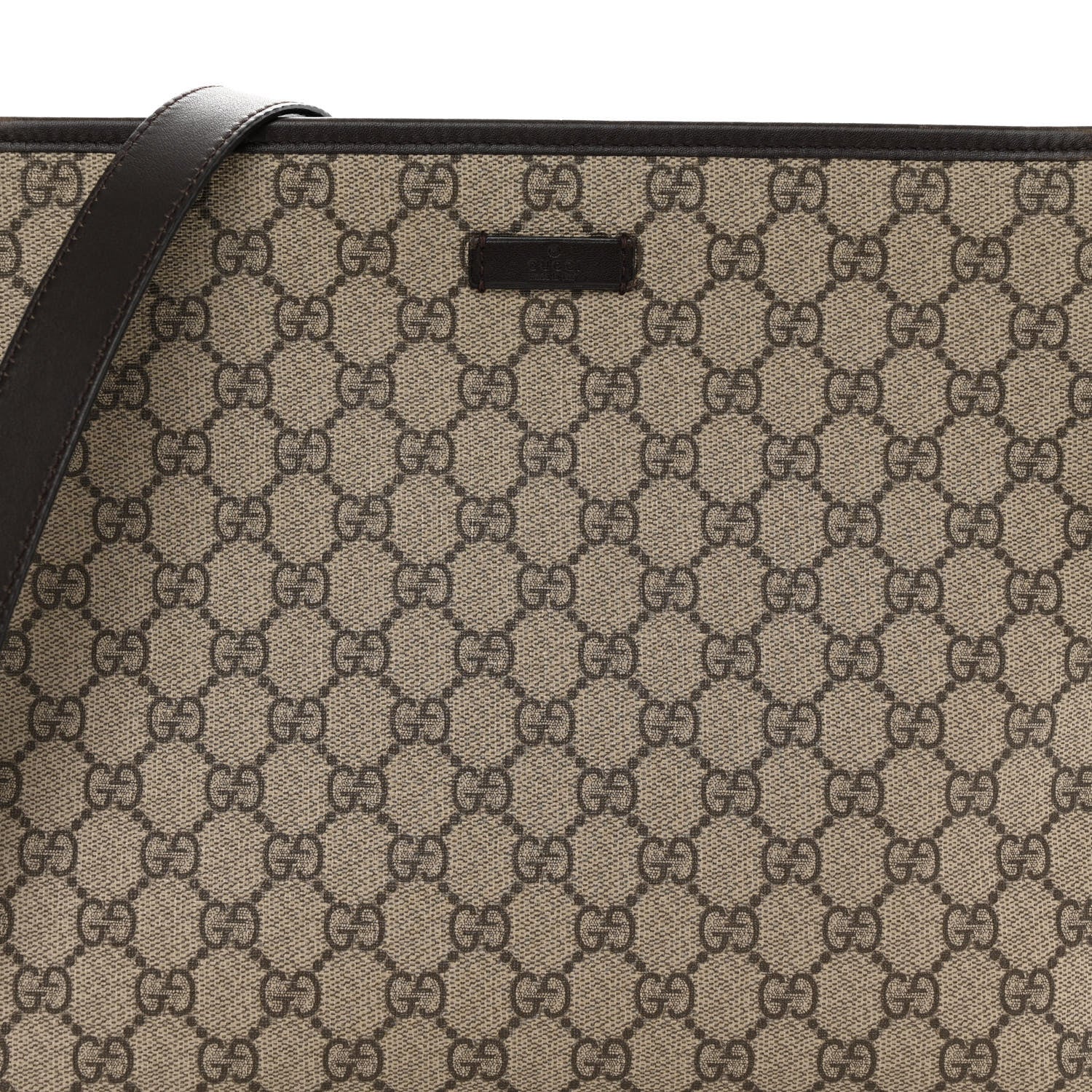 Gucci GG Plus Monogram Medium Flat Messenger Bag Dark Brown 8 of 15