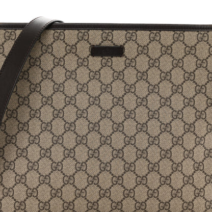 Gucci GG Plus Monogram Medium Flat Messenger Bag Dark Brown 8 of 15