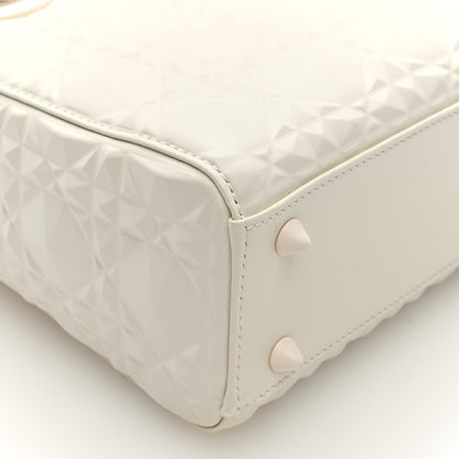 Christian Dior Calfskin Cannage Diamond Small My ABCDior Lady Dior White 8 of 9