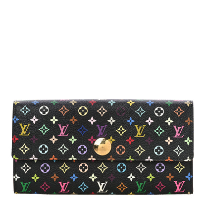 Louis Vuitton Monogram Multicolor Sarah Wallet Black Grenade 1 of 11