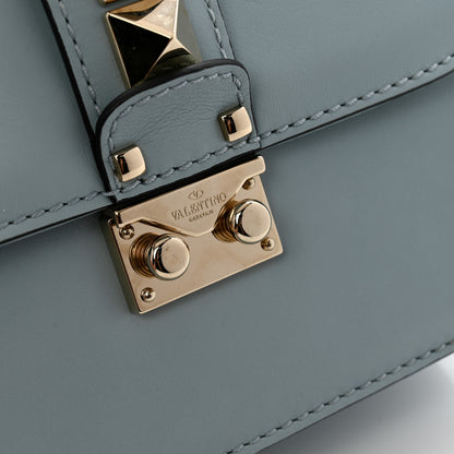 Valentino Garavani Vitello Small Glam Lock Rockstud Flap Sky Sorbet 11 of 12