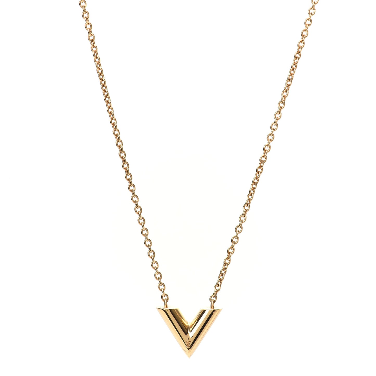Essential V Necklace Gold