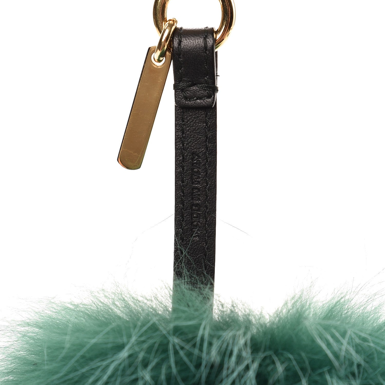 Fendi Fox Rabbit Goat Mink Fur Vitello Flamingo Minty Monster Bag Bug Charm Green Apple Multicolor 3 of 3