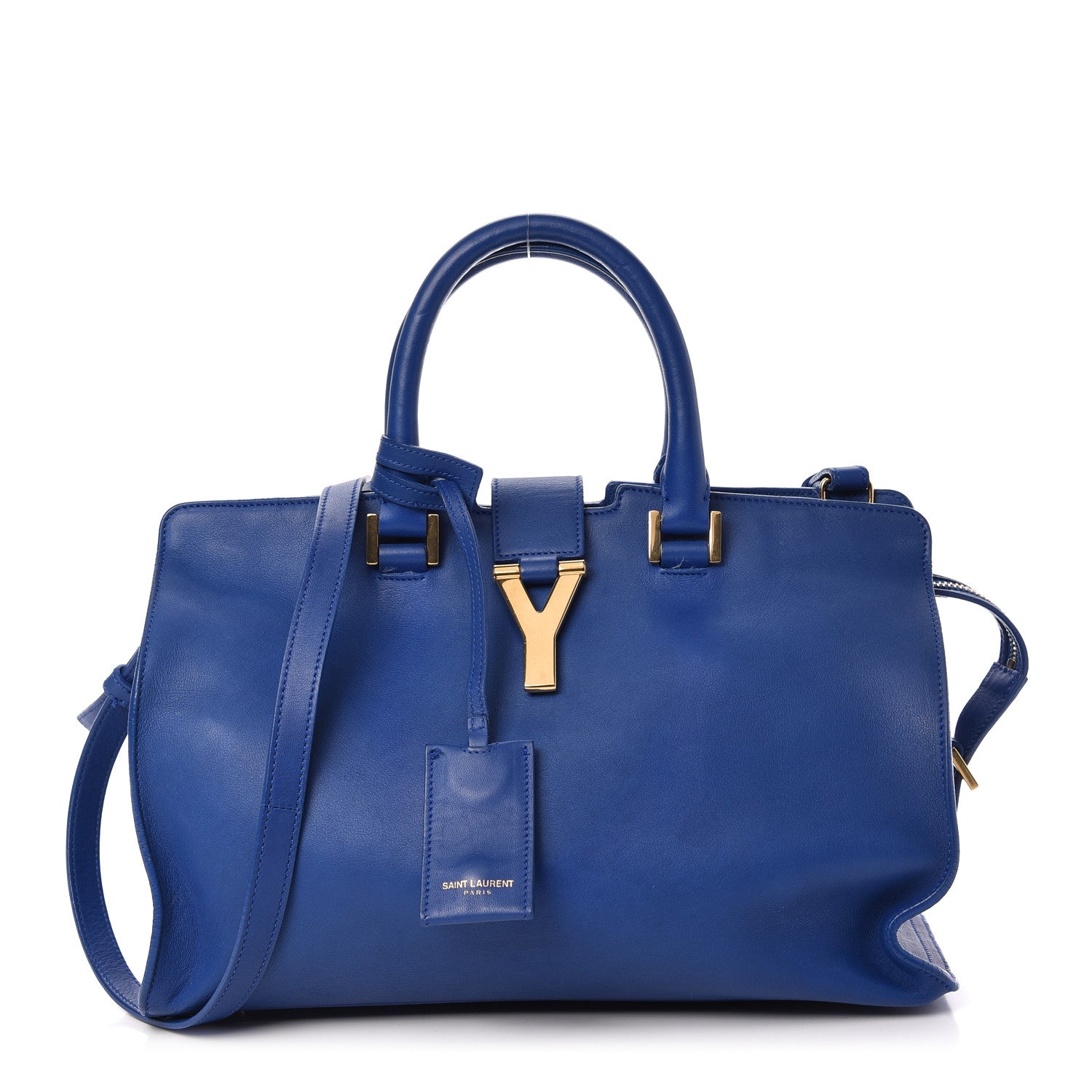 Saint Laurent Calfskin Small Classic Y Cabas Royal Blue 1 of 8