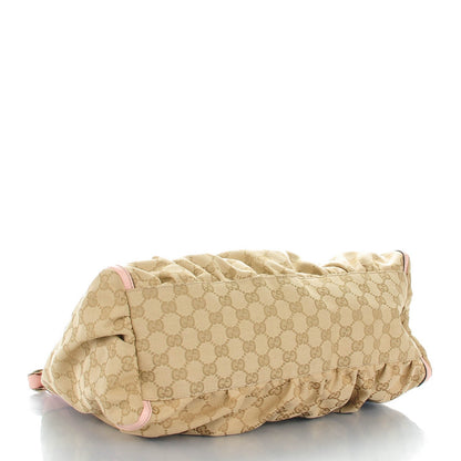 Gucci Monogram Large D Gold Hobo Pink 4 of 7