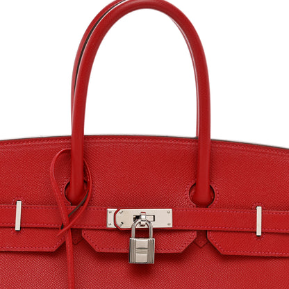 Hermes Epsom Birkin 35 Rouge Garance 6 of 15