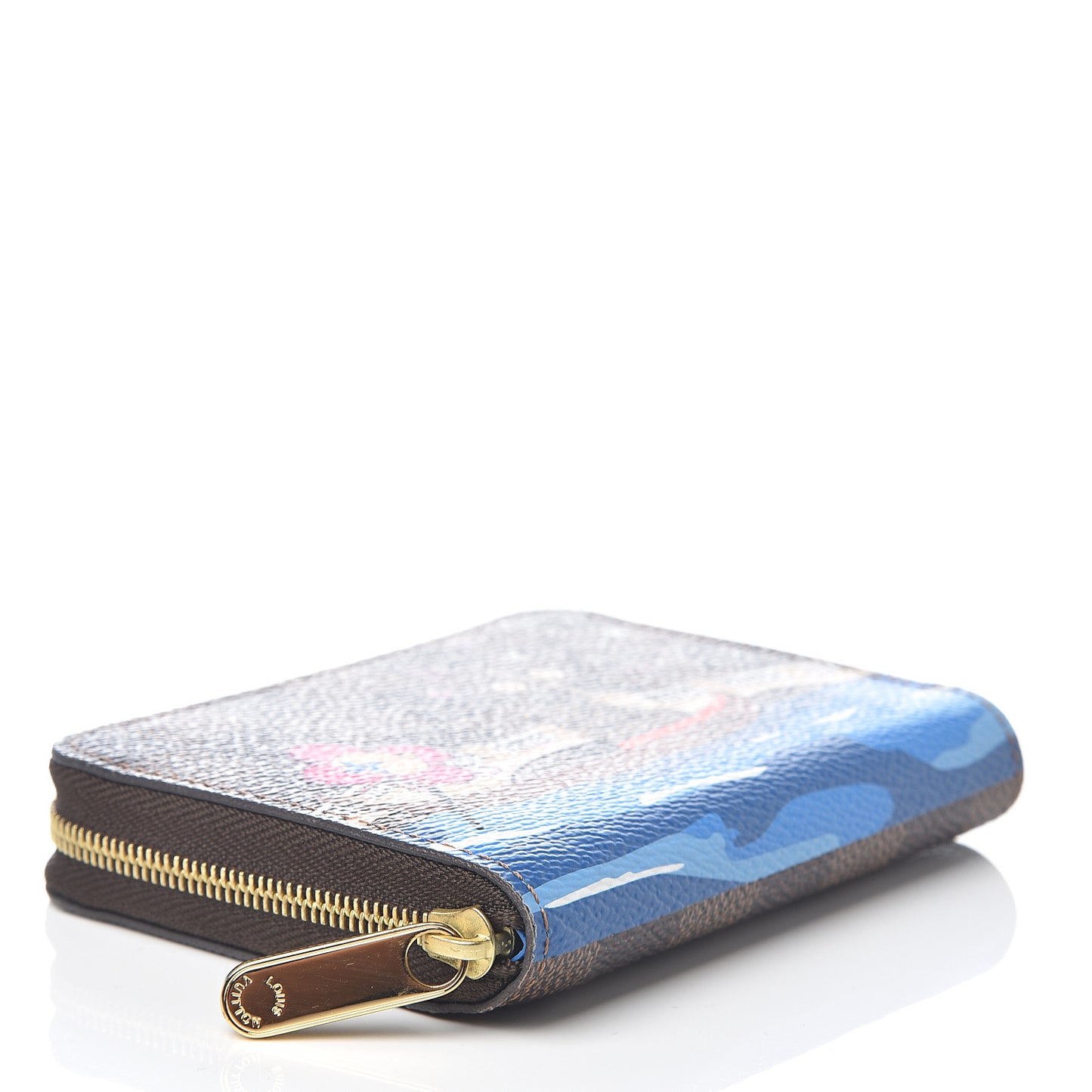 Damier Ebene 2019 Christmas Animation Zippy Coin Purse Blue