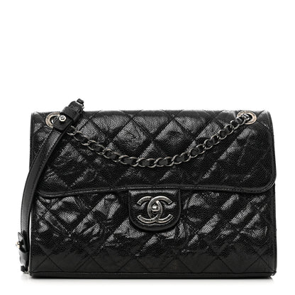 Chanel Crumpled Grained Calfskin Medium CC Crave Flap Black 1 of 11