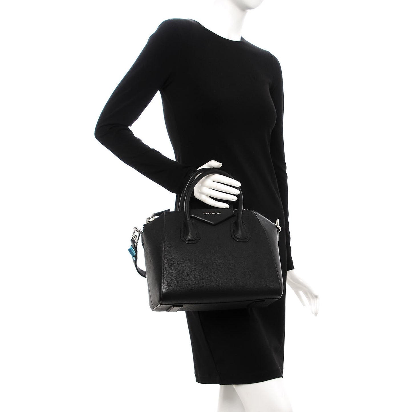 Sugar Goatskin Small Antigona Black