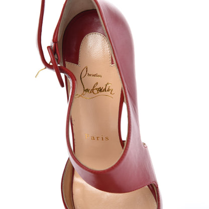Christian Louboutin Nappa Sharpeta 100 Pumps 37 Flamenco 9 of 12