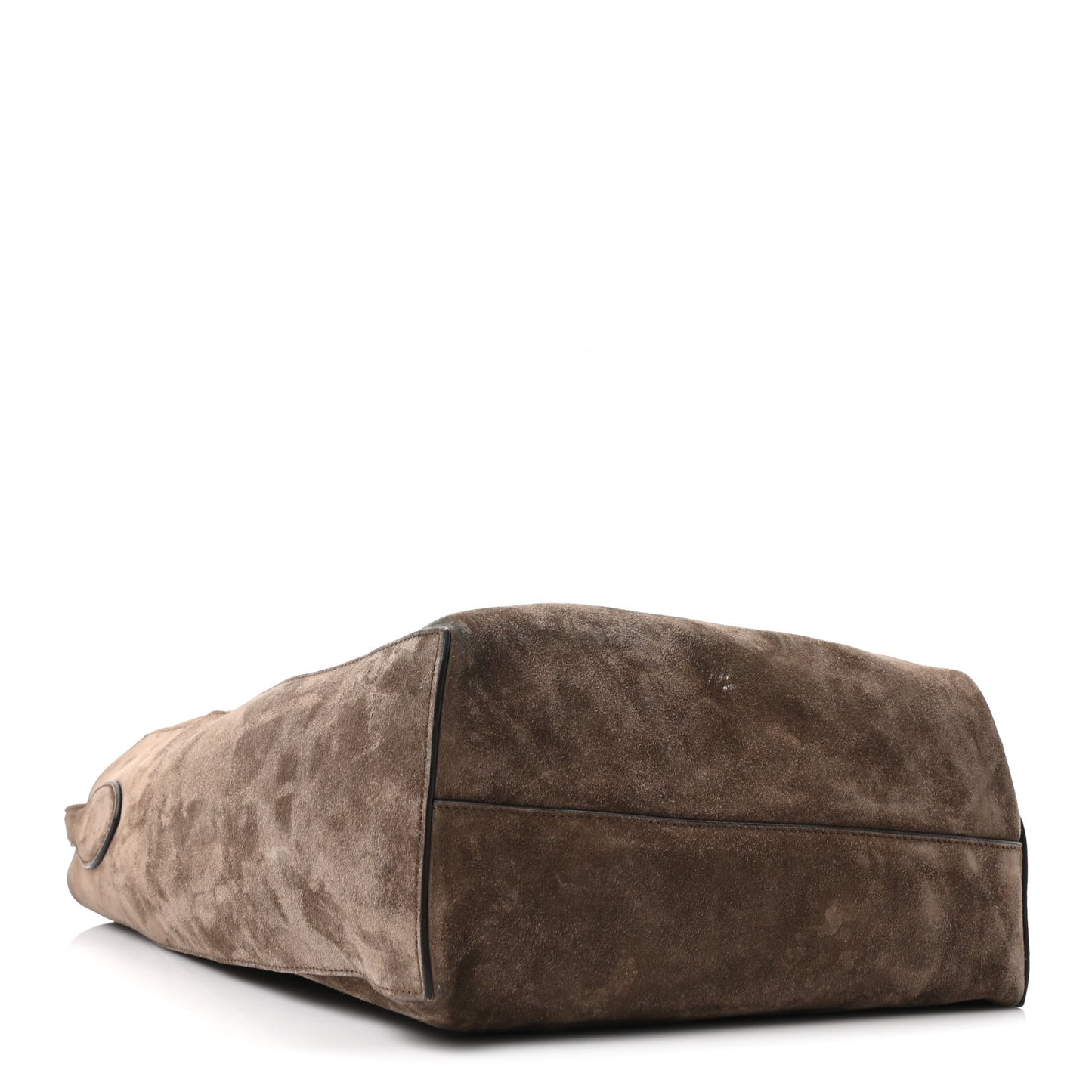 Suede Calfskin Frida Tote Brown