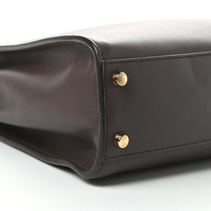 Fendi Vitello Large Peekaboo Iconic Essentially Satchel Brown Light Blue 11 of 16