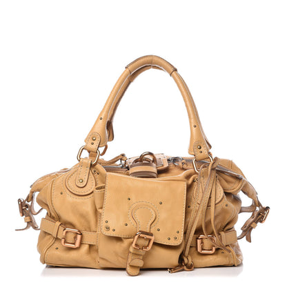 Chloe Calfskin Paddington Front Pocket Tote Tan 1 of 8