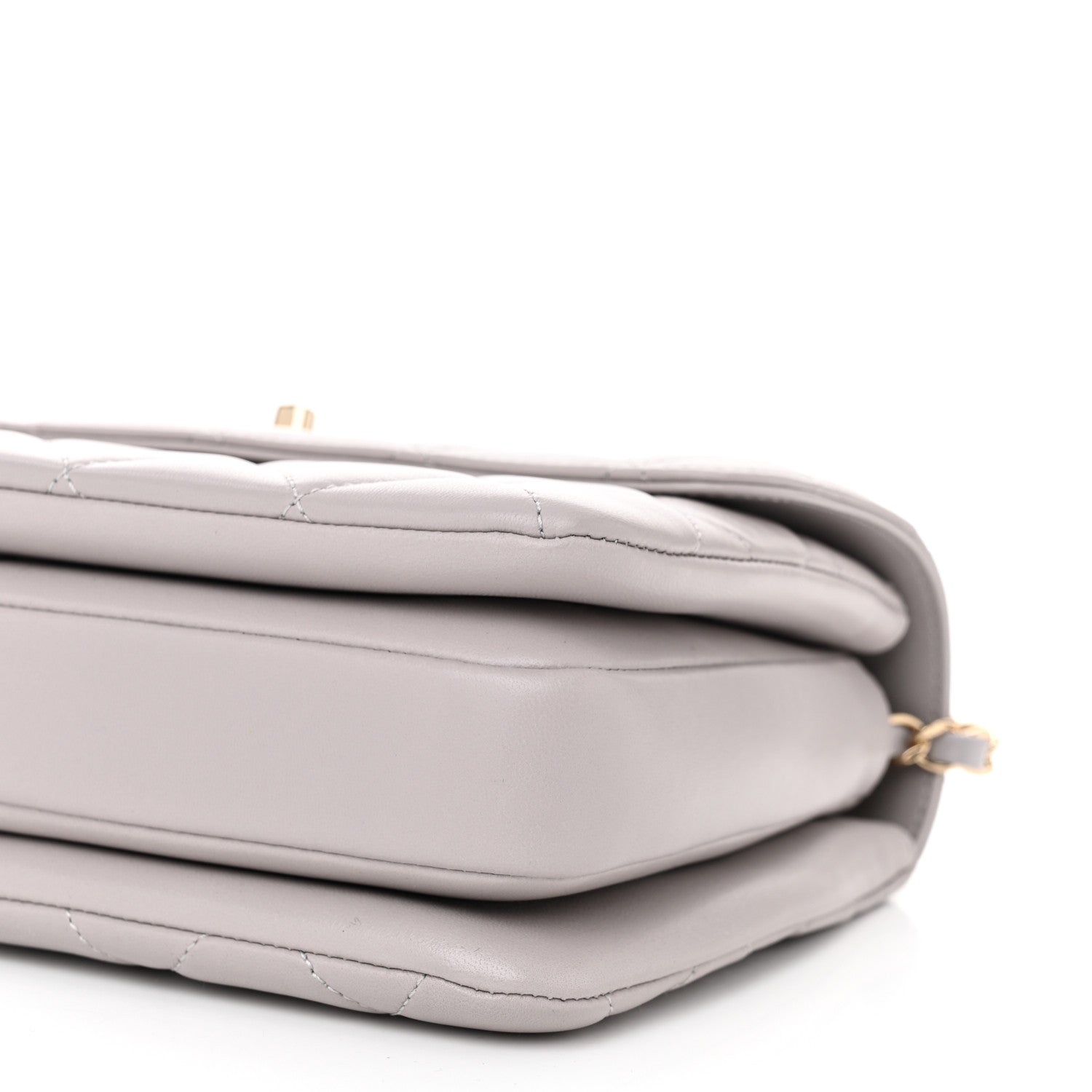 Chanel Lambskin Quilted Small Trendy CC Flap Dual Handle Bag Grey 10 of 11