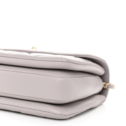 Chanel Lambskin Quilted Small Trendy CC Flap Dual Handle Bag Grey 10 of 11