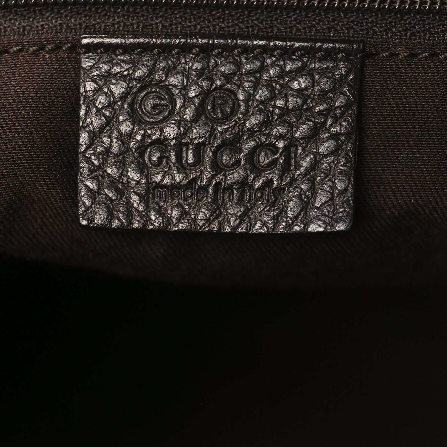 Gucci Monogram Calfskin Horsebit Classic Ring Hobo Dark Brown 6 of 11