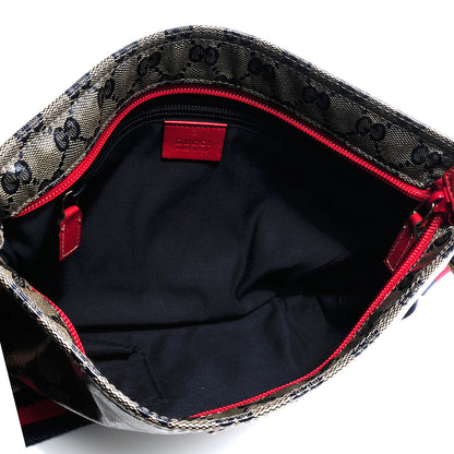 Gucci Crystal Monogram Small Flat Messenger Crossbody Navy 5 of 7